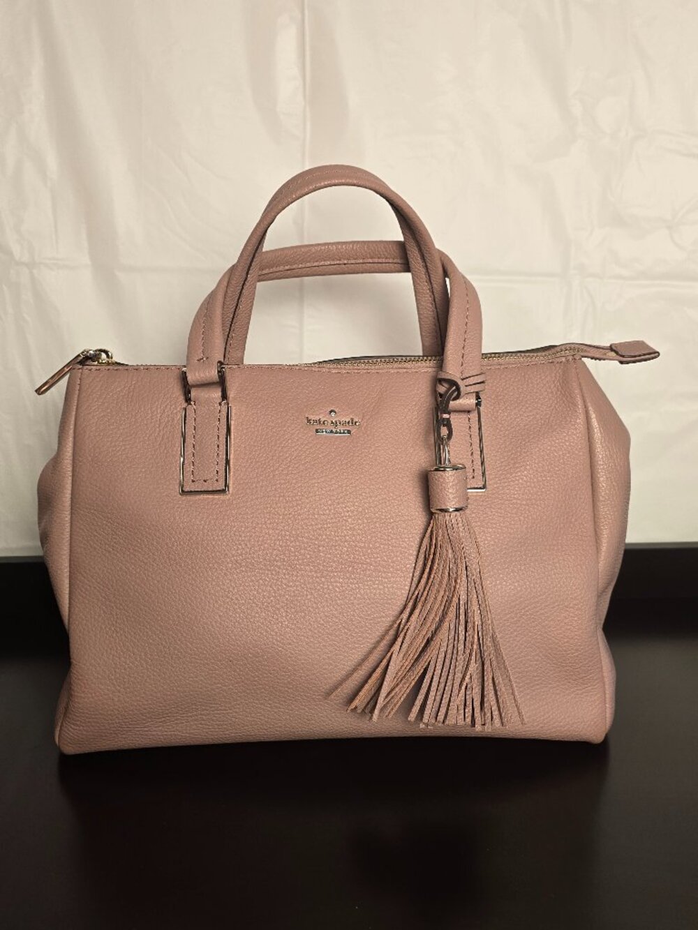 Kate Spade Pink Kingston Drive Standard Alena Leather Satchel
